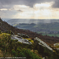 Buy canvas prints of Overlooking Baslow by Elliott Griffiths