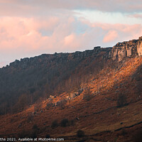 Buy canvas prints of Sunset at Curbar Edge by Elliott Griffiths