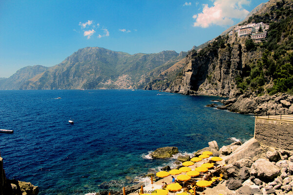  Praiano - Amalfi Coast Picture Board by Alessandro Ricardo Uva