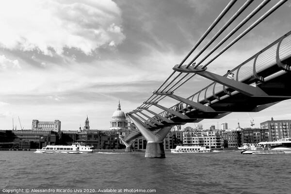 River Thames  - London Picture Board by Alessandro Ricardo Uva