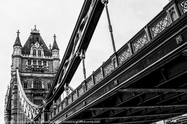 Tower Bridge  Picture Board by Alessandro Ricardo Uva