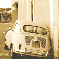 Buy canvas prints of The old car - Amalfi coast - Italy by Alessandro Ricardo Uva