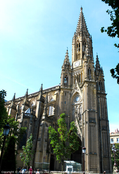 San Jose church - Bilbao Picture Board by Alessandro Ricardo Uva