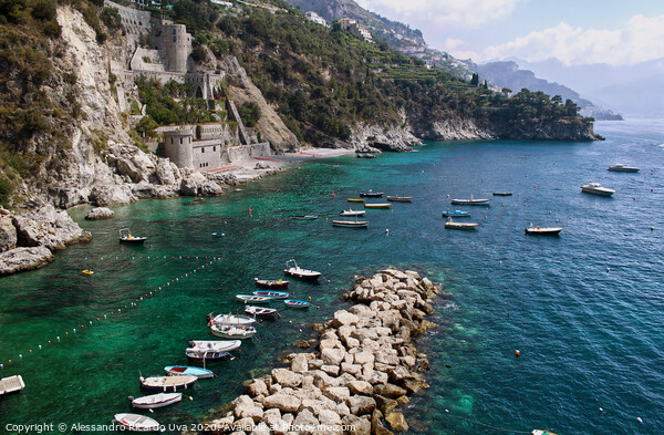 Conca dei Marini Beach - Amalfi  Picture Board by Alessandro Ricardo Uva