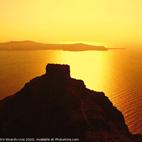 Buy canvas prints of Amazing santorini sunset - Greece by Alessandro Ricardo Uva