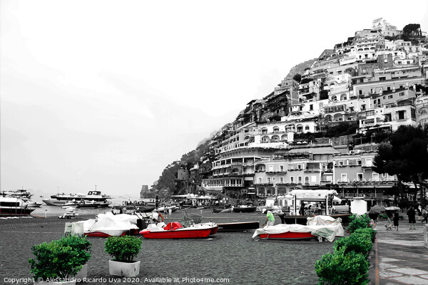 Positano city - Amalfi Coast Picture Board by Alessandro Ricardo Uva