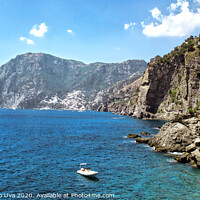 Buy canvas prints of Blue Ocean - Amalfi Coast - Italy by Alessandro Ricardo Uva