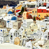 Buy canvas prints of The colours of Santorini by Alessandro Ricardo Uva