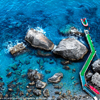 Buy canvas prints of  Crystal clear water - Amalfi coast by Alessandro Ricardo Uva