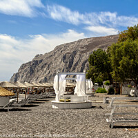 Buy canvas prints of The Beach - Santorini by Alessandro Ricardo Uva