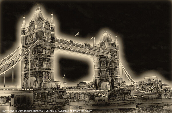 Tower bridge - London Picture Board by Alessandro Ricardo Uva