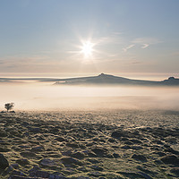 Buy canvas prints of View from Top Tor to Haytor at Sunrise by Richard GarveyWilliams