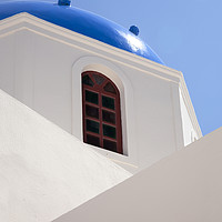 Buy canvas prints of Santorini Dome by Richard GarveyWilliams