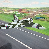 Buy canvas prints of Airshow Vulcan by Steve Boston