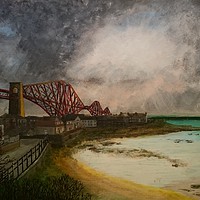 Buy canvas prints of The Forth Bridge by Steve Boston