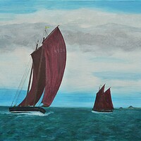 Buy canvas prints of Fifies Sailing by Steve Boston