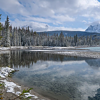 Buy canvas prints of Bow River, Alberta by Brenda Belcher