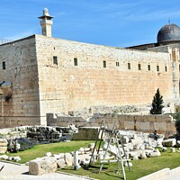 Buy canvas prints of The Wailing Wall or Western Wall, (in Islam as the by M. J. Photography