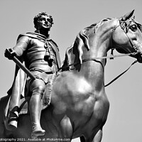 Buy canvas prints of King George IV (1762-1830) statue on Trafalgar Squ by M. J. Photography
