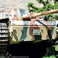 Buy canvas prints of Old German tank by M. J. Photography