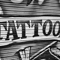 Buy canvas prints of Tattoo background in B/W by M. J. Photography