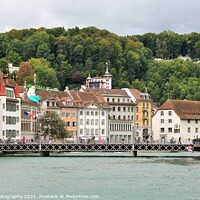 Buy canvas prints of  Lucerne in a beautiful summer day in Switzerland by M. J. Photography