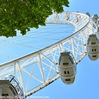 Buy canvas prints of The London Eye, or the Millennium Wheel by M. J. Photography
