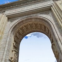 Buy canvas prints of Triumph arch in Bucharest by M. J. Photography