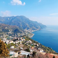 Buy canvas prints of Outdoor mountain on Amalfi coast in italy  by M. J. Photography