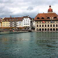 Buy canvas prints of Historic city center of Lucerne, Canton of Lucerne by M. J. Photography