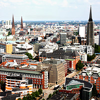 Buy canvas prints of City of Hamburg, Germany by M. J. Photography