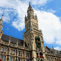 Buy canvas prints of The Neue Rathaus (New Town Hall) is a magnificent  by M. J. Photography