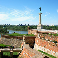 Buy canvas prints of Statue of Victory - Kalemegdan fortress in Belgrad by M. J. Photography
