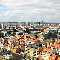 Buy canvas prints of Copenhagen City, Denmark in Scandinavia. by M. J. Photography