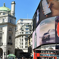 Buy canvas prints of Piccadilly Circus of London by M. J. Photography