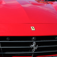 Buy canvas prints of Red Ferarri car by M. J. Photography