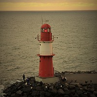 Buy canvas prints of Lighthouse on Baltic Sea by M. J. Photography