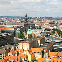 Buy canvas prints of Copenhagen City, Denmark, Scandinavia by M. J. Photography