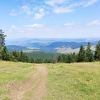 Buy canvas prints of SKi resort in Serbia during summer by M. J. Photography