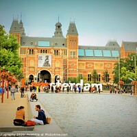 Buy canvas prints of The Rijksmuseum in Amsterdam.  by M. J. Photography