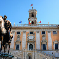 Buy canvas prints of Piazza del Campidoglio on the Capitoline Hill, Cit by M. J. Photography
