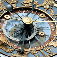 Buy canvas prints of closeup look of Clock. Exterior of the Oslo City H by M. J. Photography