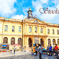 Buy canvas prints of The Swedish Academy and the Nobel Museum by Wdnet Studio