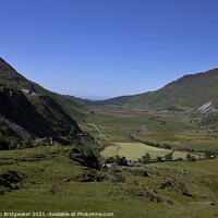 Buy canvas prints of Nant Ffrancon Valley 1 by Christian Bridgwater