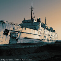 Buy canvas prints of Abandoned cruise ship by Christian Bridgwater