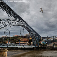 Buy canvas prints of Dom Luis I bridge. Porto, Portugal. by Boris Zhitkov