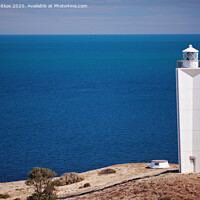 Buy canvas prints of Cape Jervis Lighthouse. by Boris Zhitkov