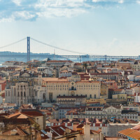 Buy canvas prints of Lisbon roofs. by Boris Zhitkov