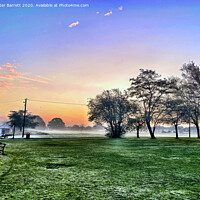Buy canvas prints of Misty Harrowlodge Park HDR by Peter Barrett