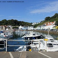 Buy canvas prints of Rozel harbour in Jersey by Rocklights 